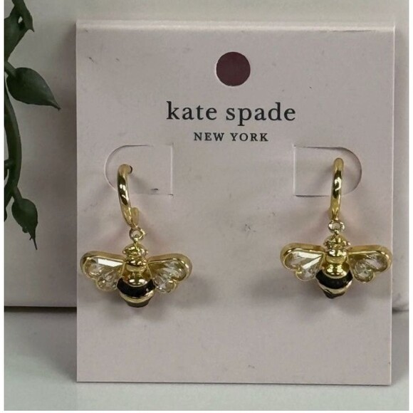 kate spade Jewelry - Kate Spade Bee All A Buzz Huggie Earrings NWT